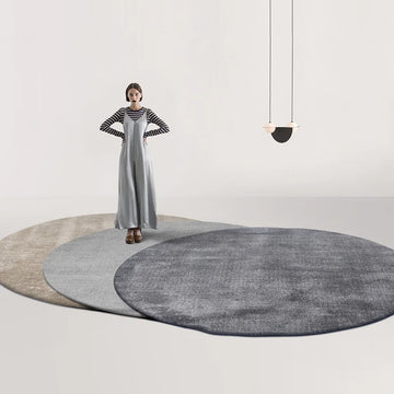 Modern Minimalist Rugs for Bedroom Large Area Living Room Decoration Round Carpet Fluffy Soft Lounge Rug Home Solid Non-slip Mat