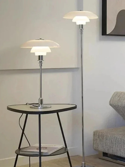 Nordic Danish Designer Bedside Table Lamp Retro Medieval Bauhaus Desk Light PH Living Room Bedroom Decoration Study Floor