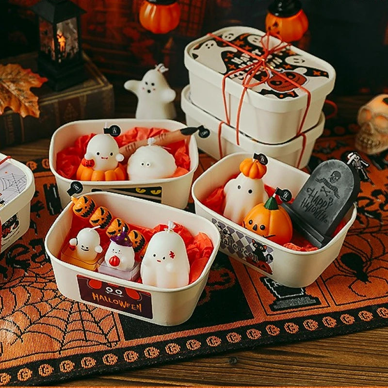 Halloween Autumn Scented Candle Pumpkin Spice Candle Spooky Halloween Decorations for The House Candles Gift Boxes
