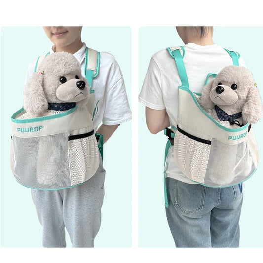 Dog bag, backpack, cat bag, chest bag, summer mesh breathable