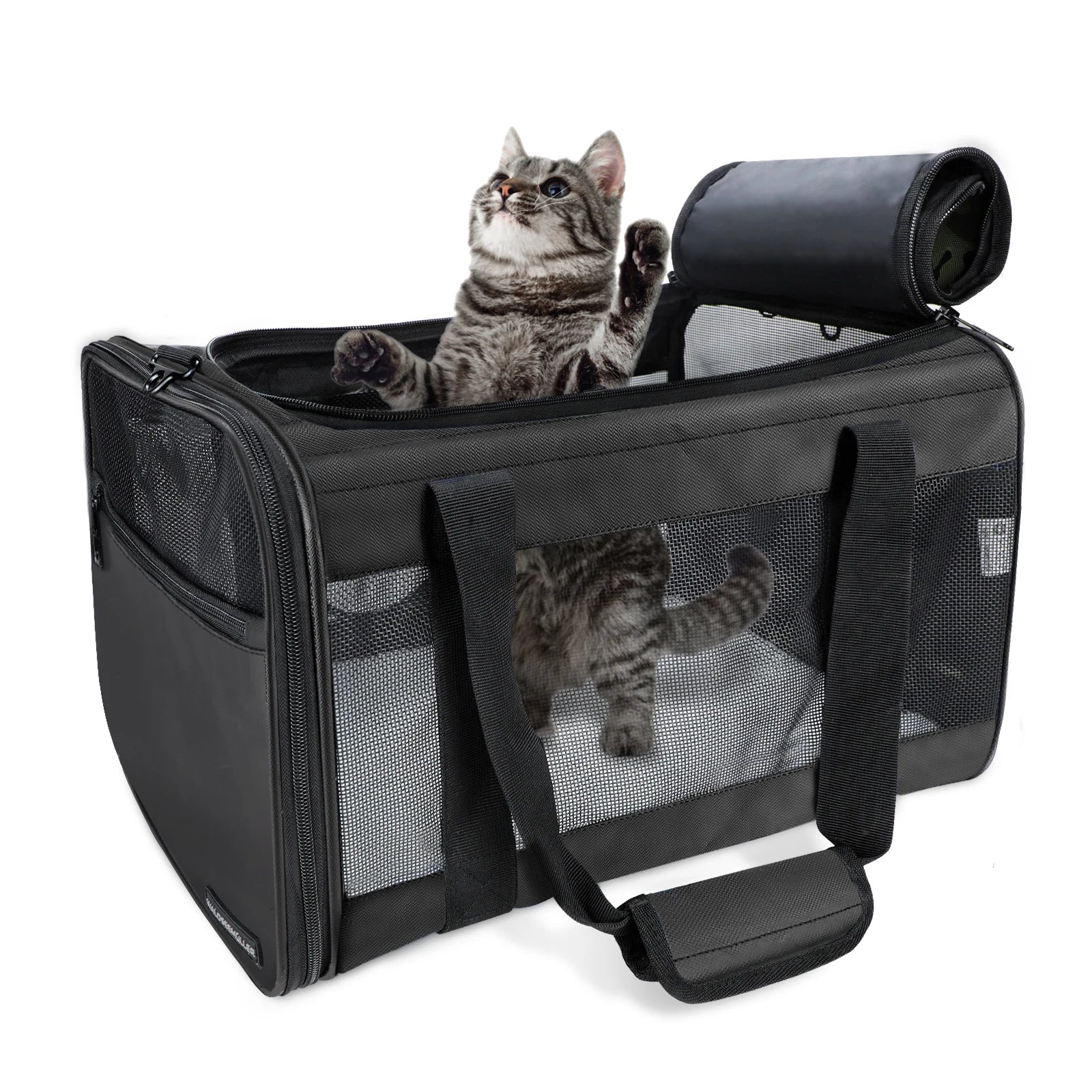 Dog Carrier Cat Carriers Airline Approved Pet Carrier for Small Medium Dogs Cats Puppies Collapsible Soft Sided Travel Puppy Car