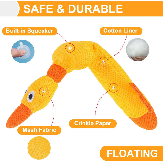 Floating Dog Water Pool Toys  - Suitable for medium/large-sized dogs, Zizi Duck-designed pool toys, summer dog toys