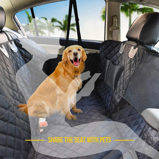 1PC Dog Seat Cover for Back Seat, Waterproof with Mesh Window, Scratch Prevent Anti-slip Dog Car Hammock, Standard