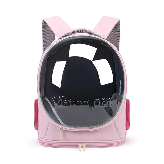 2025 New Pet Backpack Transparent Space Cabin Outdoor Shoulders Breathable Foldable Cat Bag Outdoor Portable Cat Bag