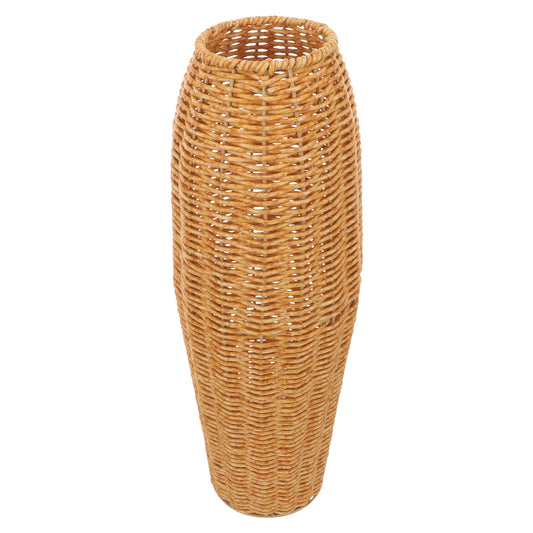 Tall Fake Rattan Vase Simple Plastic Flower Vase Woven Decorative Vase Hydroponic Plant Vase Bowl Container Vases Imitation