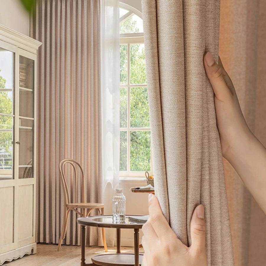 1pc  Solid Color and Blackout  Curtaims with ultraviolet-proof and  dustproof  for Bedroom Living room curtains  Window blinds