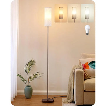 Modern 63.7in LED Floor Lamp for Living Room Bedroom Office and Nursery with 9W LED Bulb 3 Adjustable Color Temperatures Minima