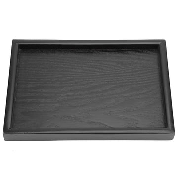 Wooden Tea Tray Rectangle Shape Solid Wood Tea Coffee Snack Food Meals Serving Tray Plate for Home Hotels Restaurants Canteens