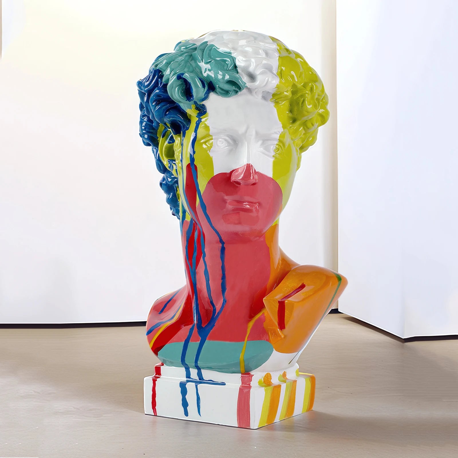 David Head Resin Statues Living Room, Table, Office Decoration European Home Decoration Statues Home Decor Art Bust Sculpture