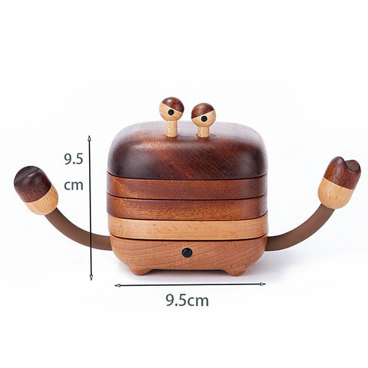 Crab Coaster Drinkware Handmade Wooden Coasters with Holder