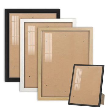 30x40cm Frame Black and White Wood Grain Photo Frame Can Be Hung on The Wall with Certificate Poster Canvas Painting Decoration