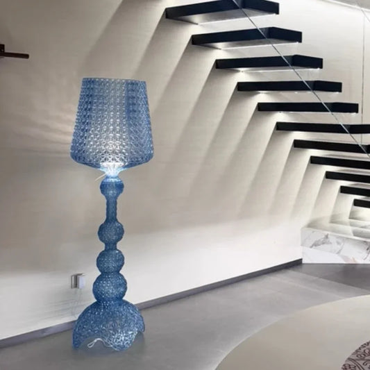 Italian Design LED Floor Lamps Creative Hollow Acrylic Standing Light Living Room Bedroom Decor Lighting Fixtures