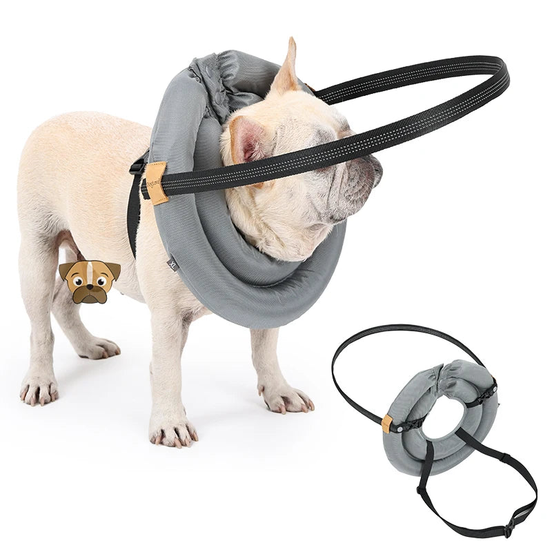 Blind Dog Collar Pet Safety Harness Adjustable Reflective Guiding Device Collar Anti Collision for Blind Dog and Cats Protection