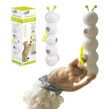 Intelligent Interactive Cat Toy Charging Worm Post Toy Motion Activated Cat Intelligent Toy with Tail Automatic Popping Hole