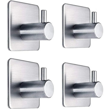 Self adhesive hook heavy-duty towel rack,  wall self-adhesive 304 stainless steel, no need for drilling, waterproof