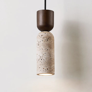 Retro Pendant Light Bedroom Bedside Can Lift Atmosphere Light Japanese Wabi-Sabi Yellow Cave Stone Restaurant Bar Chandelier