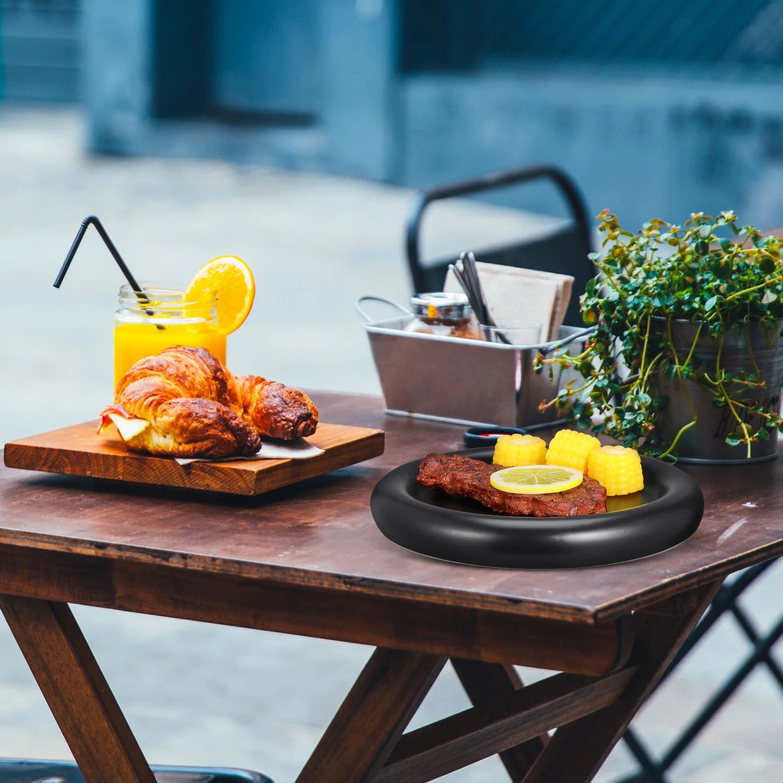 Ceramic Fruit Plate Dessert Plates Creative Cute Dinner Decorative Appetizer Salad