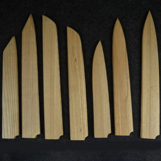 NEW Chef's knife Japanese Gyuto Santoku Petty Nakiri Kiritsuke Protector Blade Wooden Scabbard Kitchen Knives Sheath Saya Guard