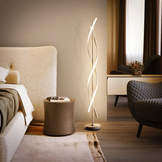 Modern Geometric Line Led Floor Designer Tieyi Vertical Table Living Room Decoration Bedroom Vertical Table Lamp
