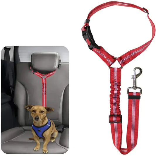 Reflective Pet Dog Car Seat Belt Puppy Collar Walking Travel Leash Harness for Small Dogs Cats Safety Car Accessories