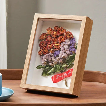 2pcs 3d Photo Frames Wooden Picture Frame Depth 5cm Nordic Shadow Box Dried Flower Specimens Holder Handmade DIY Gift Home Decor