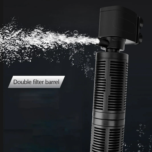 3 in 1 Aquarium Internal Filter Silent Aquarium Water Purifier Aquarium Air Pump Submersible Water Purifier Aquarium Accessories