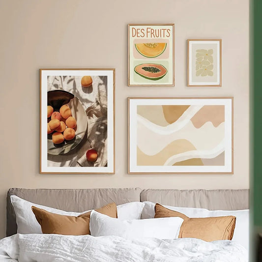 Woman Apricot Lemon Papaya William Morris Botanical Wall Art Canvas Painting Posters And Prints Pictures For Living Room Decor