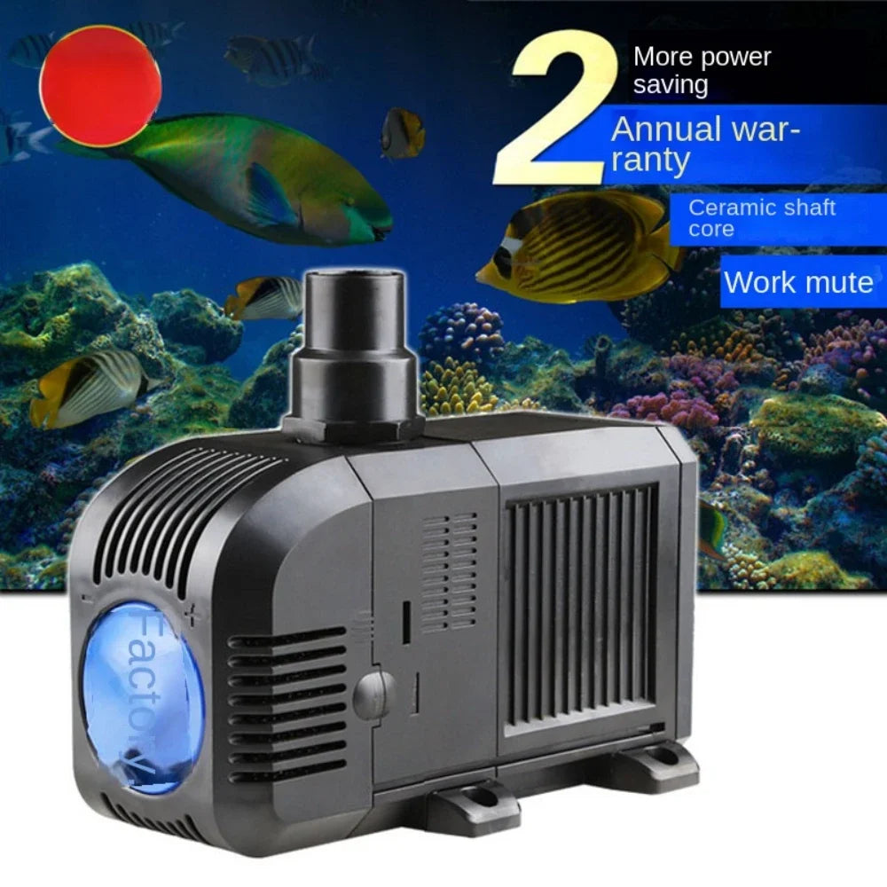 Fish Tank Quiet Frequency Circulating Filtration Pump 7/8/20/25/35/45/55W Multi-Function Submersible Aquarium Water Pond Pumps