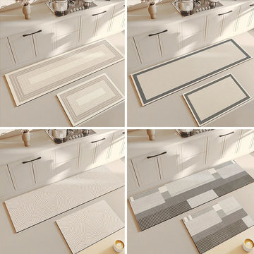 Floor Mat Water Anti Slip Absorbing Rug Kitchen Fashion Pattern Carpet Multi Functional Decoration Door Bathroom Mats Blanket