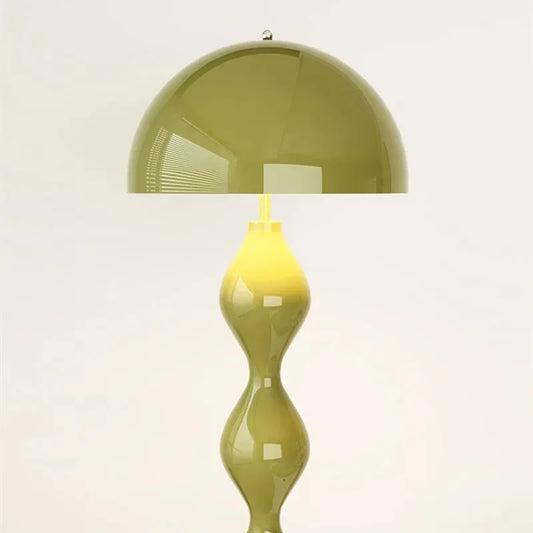Black Iron Floor Lamp Mushroom Lamp Stand for Bedroom Bedside Sofa Corner Home Decoration Living Room Smooth Color Floor Light