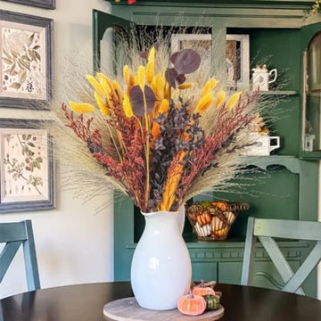 Fall Dried Pampas Grass Bouquets tural Ore Bunny Tails Fall Dried Flowers for Vases Autumn Boho Home Wedding Floral Arrement F