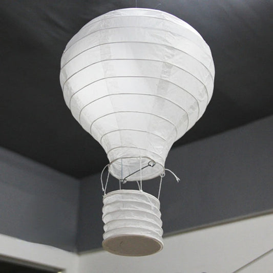 1pc 10inch 25cm Pink Rainbow Hot Air Balloon Folding Lantern Wedding Party Children DIY Outdoor Decor Bedroom Hanging Supplies