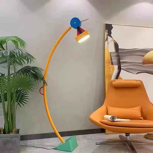 Living Room Floor Lamp Children's Room Standing Light Bedroom Bedside Lamp CartoonColor Creative Atmosphere Decoration Desk Lamp