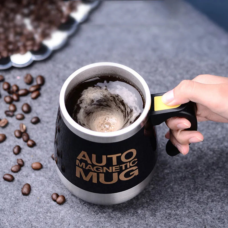 450ml Electric Self Stirring Magnetic Stainless Steel Coffee Mug Coffee Milk Mixing Cup Blender Lazy Smart Mixer Thermal Cup