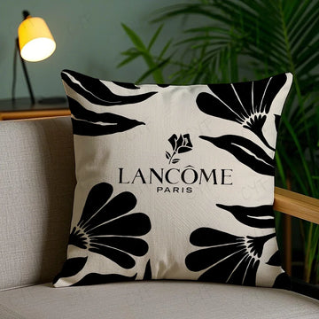 Fashion pattern L-L-LancomeS Pillow Case Anti-dustmite Pillowcase Invisible zipper silky short plush Sofa cushion cover