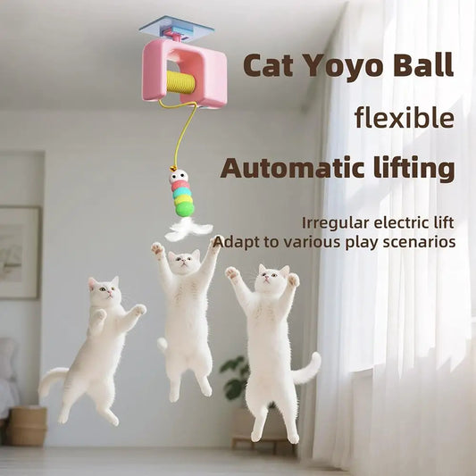 Interactive Cat Teasing Stick Toy Automatic Electric Flying Bird Cat Toy Pet Stress Relief Toys For Cats
