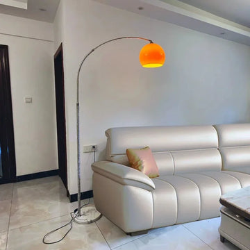 Nordic Creative Led Floor Lamp Living Room Bedroom Stainless Steel Floor Lighting Simple Personality Curved Floor Lights Decor