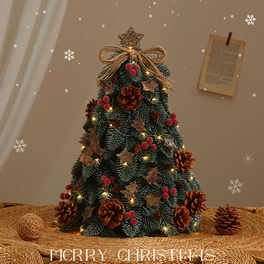 Christmas Tree Set Small Home Desktop Ornaments Popular Creative DIY Decoration Mini Nobel Pine Christmas Ornaments