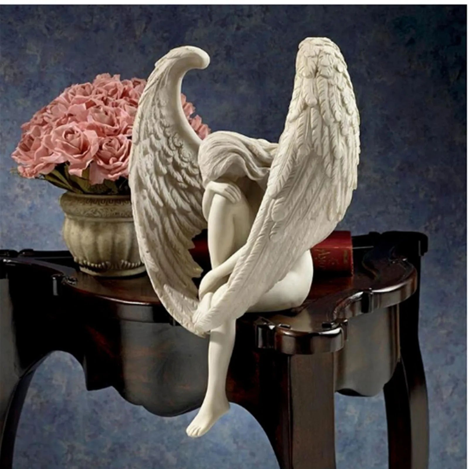Creative Sculpture Decoration Redemption Angel Statue Jewelry Redemption Statuette Religious Garden Home Decoration Display