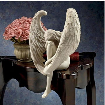 Creative Sculpture Decoration Redemption Angel Statue Jewelry Redemption Statuette Religious Garden Home Decoration Display