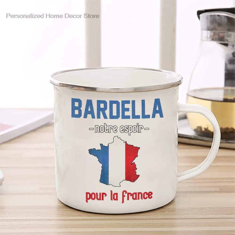 2027 French Bardella Hope Enamelled cup Coffee Mug 11oz Fun Ceramic Coffee Tea Cocoa Cup Handle Tea Drink Cup