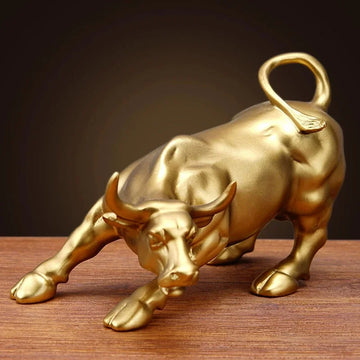 Wall Street bull market trend desktop decoration resin ornaments home and office decorations soaring ornaments handicrafts