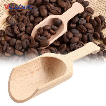 Wooden Mini Tea Coffee Scoops Seasoning Candy Spices Bath Salt Spoons Milk Powder Scoops Household Spoons Wooden Teaspoon