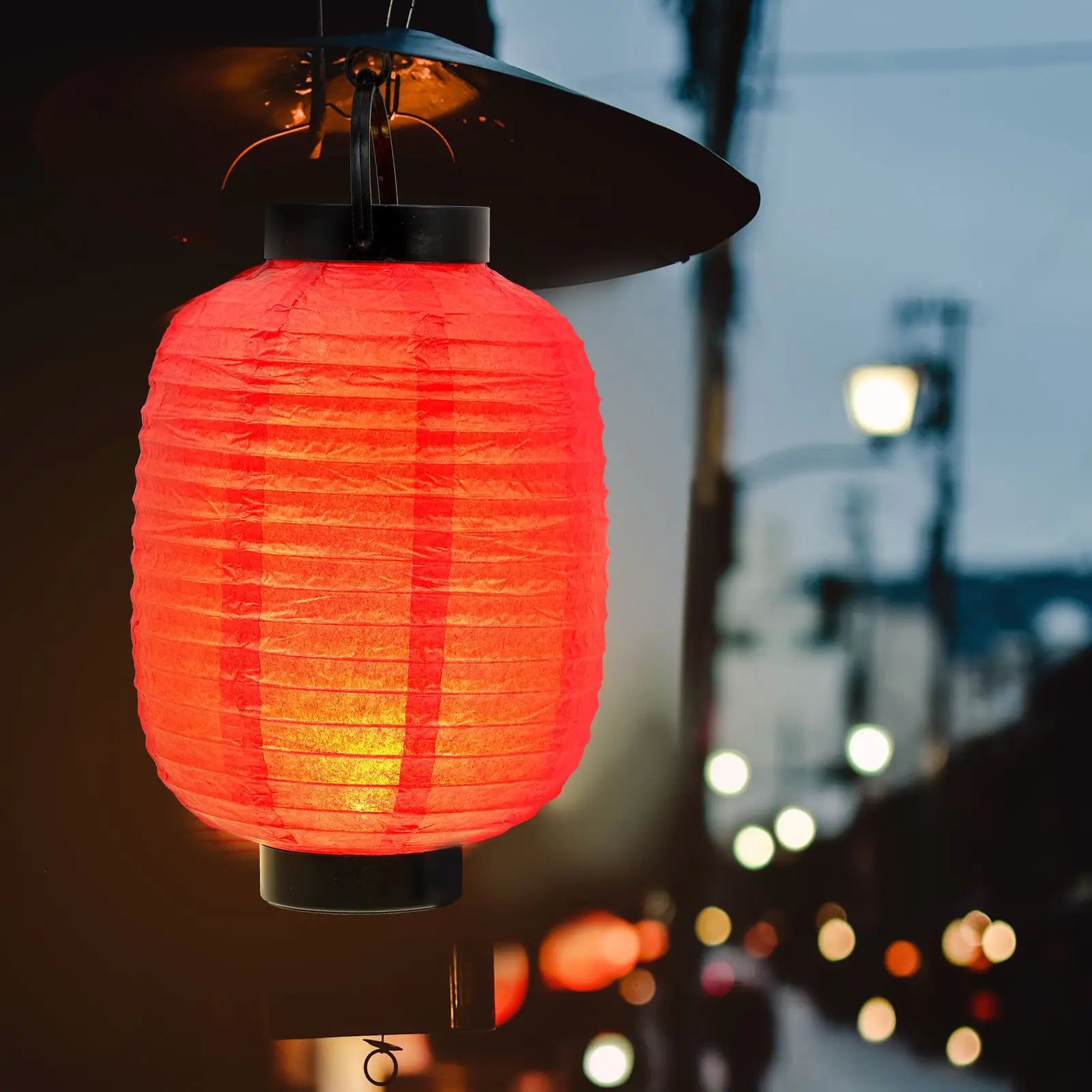1Pc Japanese Folding Lantern with Light Design for Home Restaurant Decor for DIY Painting Hanging Origami Lantern (no )