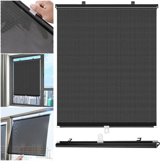 Suction Cup Sunshade Easy To Install Blackout Curtain Window Sun-shading Curtains for Bedroom Home Office Bathroom