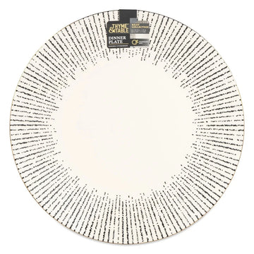 Stoneware Dinner Plate Unique Pattern Durable Ceramic Round Serving Plate Dishwasher Safe Ideal Daily Use Special Gatherings