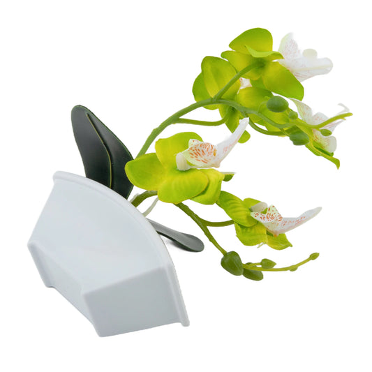 1Pc Potted Handmade Artificial Butterfly Orchid Bonsai Fake Flower PVC Simulated Plants With Pot Home Table Decoration