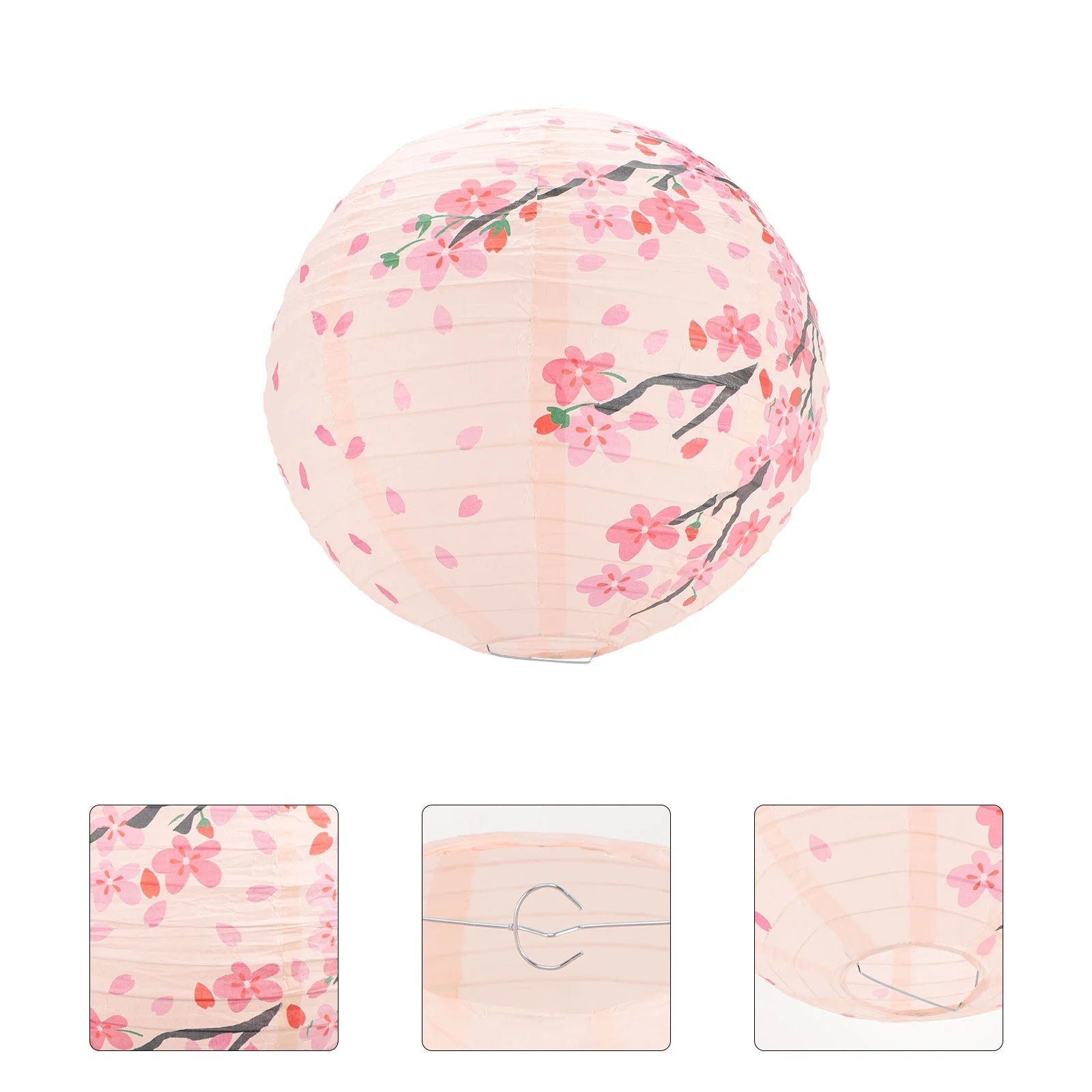 Paper Lanterns Peach Blossom Lanterns Japanese Style Festival Lights Decorative Outdoor Hanging Lanterns For Wedding Party