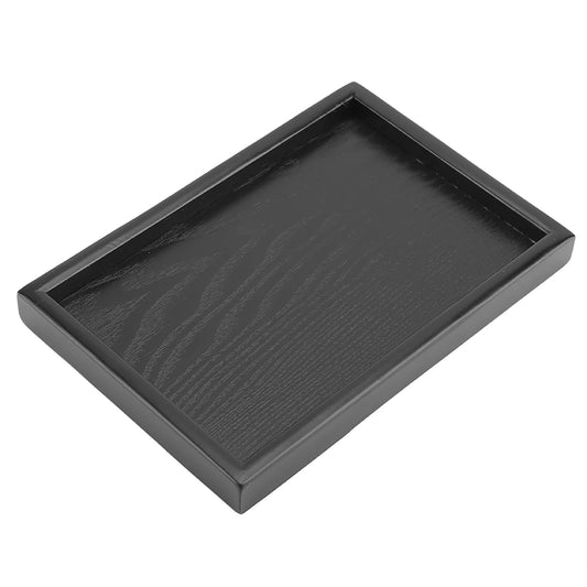 Wooden Tea Tray Rectangle Shape Solid Wood Tea Coffee Snack Food Meals Serving Tray Plate for Home Hotels Restaurants Canteens