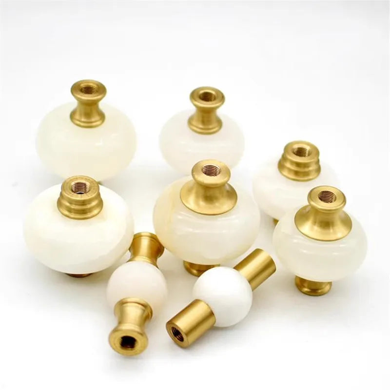Horizontal bedside Light all copper Marble table lamp center pillar accessories Marble brass connectors Lighting accessories DIY